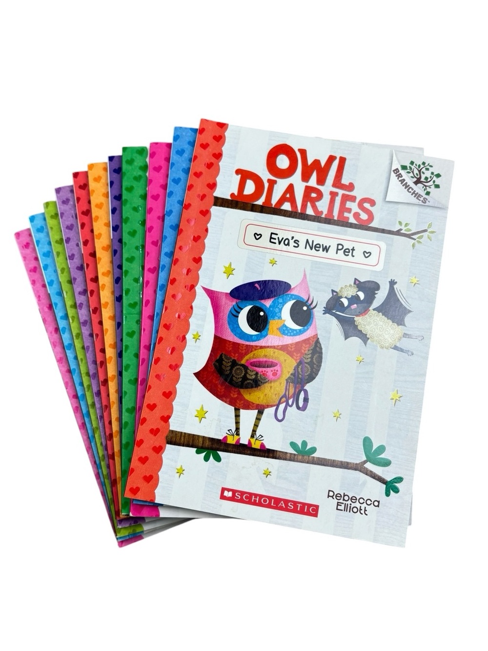 (11) Owl Diaries Book Lot By Rebecca Elliot Scholastic Branches Like New